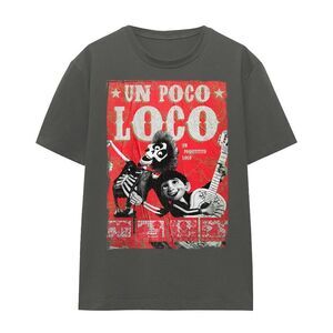 Coco Womens/Ladies Miguel & Hector Poster T-Shirt / Charcoal